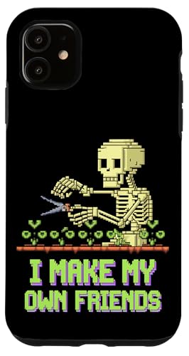 I Make My Own Friends Skelett Pflanze Goth Humor Hülle für iPhone 11 I Make My Own Friends Skelett Pflanze Goth Humor Hülle für iPhone 11 von Gartenarbeit Dark Humor Vintage Lustiges Geschenk