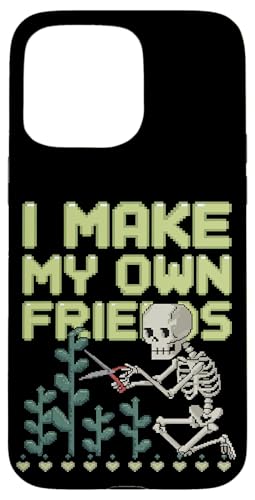I Make My Own Friends Skelett Pflanze Goth Humor Hülle für iPhone 15 Pro Max I Make My Own Friends Skelett Pflanze Goth Humor Hülle für iPhone 15 Pro Max von Gartenarbeit Dark Humor Vintage Lustiges Geschenk