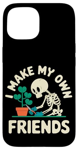 I Make My Own Friends Skelett Pflanze Goth Humor Hülle für iPhone 15 I Make My Own Friends Skelett Pflanze Goth Humor Hülle für iPhone 15 von Gartenarbeit Dark Humor Vintage Lustiges Geschenk