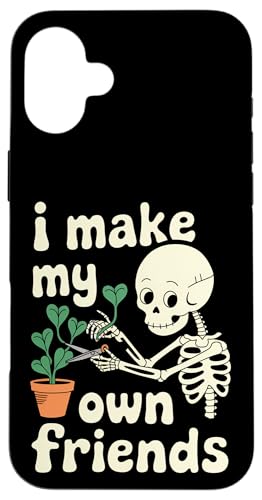 I Make My Own Friends Skelett Pflanze Goth Humor Hülle für iPhone 16 Plus I Make My Own Friends Skelett Pflanze Goth Humor Hülle für iPhone 16 Plus von Gartenarbeit Dark Humor Vintage Lustiges Geschenk