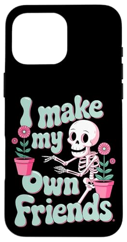 I Make My Own Friends Skelett Pflanze Goth Humor Hülle für iPhone 16 Pro Max I Make My Own Friends Skelett Pflanze Goth Humor Hülle für iPhone 16 Pro Max von Gartenarbeit Dark Humor Vintage Lustiges Geschenk