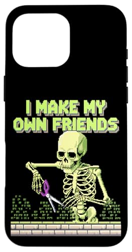 I Make My Own Friends Skelett Pflanze Goth Humor Hülle für iPhone 16 Pro Max I Make My Own Friends Skelett Pflanze Goth Humor Hülle für iPhone 16 Pro Max von Gartenarbeit Dark Humor Vintage Lustiges Geschenk