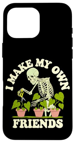 I Make My Own Friends Skelett Pflanze Goth Humor Hülle für iPhone 16 Pro Max I Make My Own Friends Skelett Pflanze Goth Humor Hülle für iPhone 16 Pro Max von Gartenarbeit Dark Humor Vintage Lustiges Geschenk