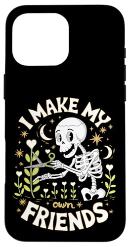 I Make My Own Friends Skelett Pflanze Goth Humor Hülle für iPhone 16 Pro Max I Make My Own Friends Skelett Pflanze Goth Humor Hülle für iPhone 16 Pro Max von Gartenarbeit Dark Humor Vintage Lustiges Geschenk