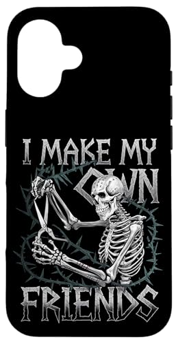 I Make My Own Friends Skelett Pflanze Goth Humor Hülle für iPhone 16 I Make My Own Friends Skelett Pflanze Goth Humor Hülle für iPhone 16 von Gartenarbeit Dark Humor Vintage Lustiges Geschenk