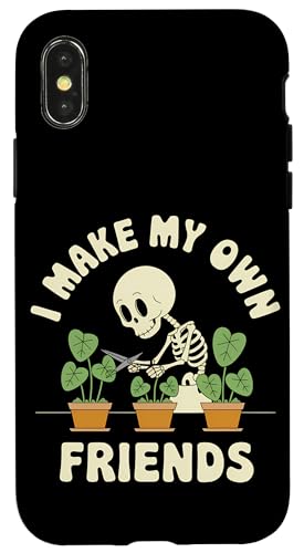 I Make My Own Friends Skelett Pflanze Goth Humor Hülle für iPhone X/XS I Make My Own Friends Skelett Pflanze Goth Humor Hülle für iPhone X/XS von Gartenarbeit Dark Humor Vintage Lustiges Geschenk
