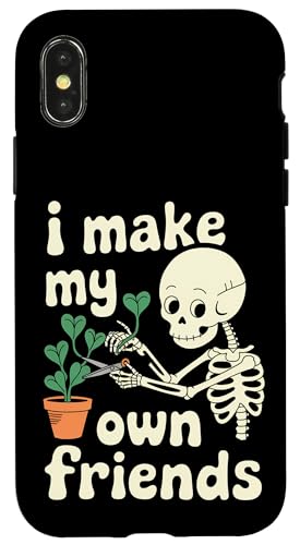 I Make My Own Friends Skelett Pflanze Goth Humor Hülle für iPhone X/XS I Make My Own Friends Skelett Pflanze Goth Humor Hülle für iPhone X/XS von Gartenarbeit Dark Humor Vintage Lustiges Geschenk