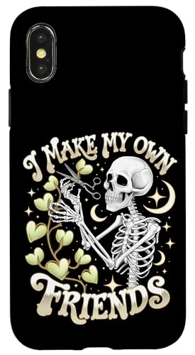 I Make My Own Friends Skelett Pflanze Goth Humor Hülle für iPhone X/XS I Make My Own Friends Skelett Pflanze Goth Humor Hülle für iPhone X/XS von Gartenarbeit Dark Humor Vintage Lustiges Geschenk