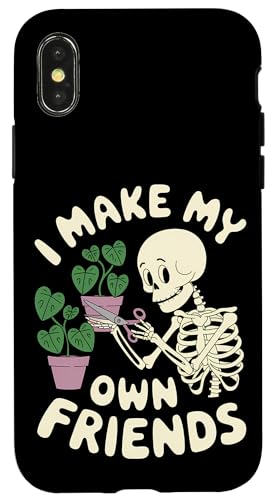 I Make My Own Friends Skelett Pflanze Goth Humor Hülle für iPhone X/XS I Make My Own Friends Skelett Pflanze Goth Humor Hülle für iPhone X/XS von Gartenarbeit Dark Humor Vintage Lustiges Geschenk