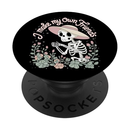 I Make My Own Friends Skelett Pflanze Goth Humor PopSockets Klebender PopGrip I Make My Own Friends Skelett Pflanze Goth Humor PopSockets Klebender PopGrip von Gartenarbeit Dark Humor Vintage Lustiges Geschenk