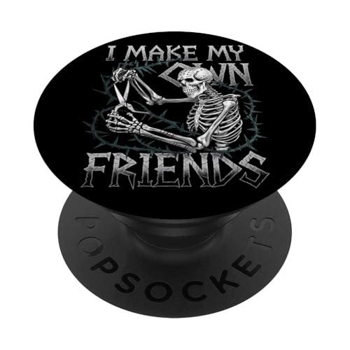 I Make My Own Friends Skelett Pflanze Goth Humor PopSockets Klebender PopGrip I Make My Own Friends Skelett Pflanze Goth Humor PopSockets Klebender PopGrip von Gartenarbeit Dark Humor Vintage Lustiges Geschenk
