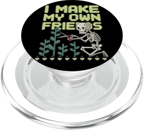 I Make My Own Friends Skelett Pflanze Goth Humor PopSockets PopGrip für MagSafe I Make My Own Friends Skelett Pflanze Goth Humor PopSockets PopGrip für MagSafe von Gartenarbeit Dark Humor Vintage Lustiges Geschenk