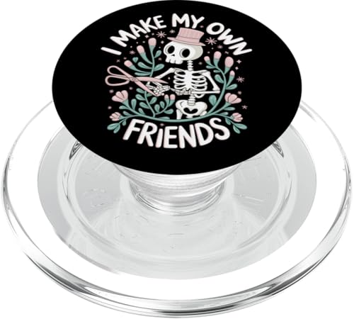 I Make My Own Friends Skelett Pflanze Goth Humor PopSockets PopGrip für MagSafe I Make My Own Friends Skelett Pflanze Goth Humor PopSockets PopGrip für MagSafe von Gartenarbeit Dark Humor Vintage Lustiges Geschenk