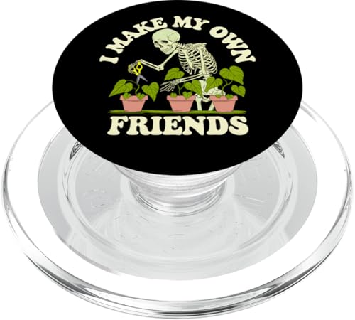 I Make My Own Friends Skelett Pflanze Goth Humor PopSockets PopGrip für MagSafe I Make My Own Friends Skelett Pflanze Goth Humor PopSockets PopGrip für MagSafe von Gartenarbeit Dark Humor Vintage Lustiges Geschenk