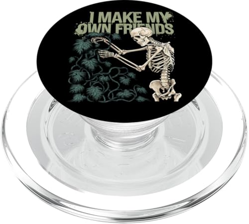 I Make My Own Friends Skelett Pflanze Goth Humor PopSockets PopGrip für MagSafe I Make My Own Friends Skelett Pflanze Goth Humor PopSockets PopGrip für MagSafe von Gartenarbeit Dark Humor Vintage Lustiges Geschenk