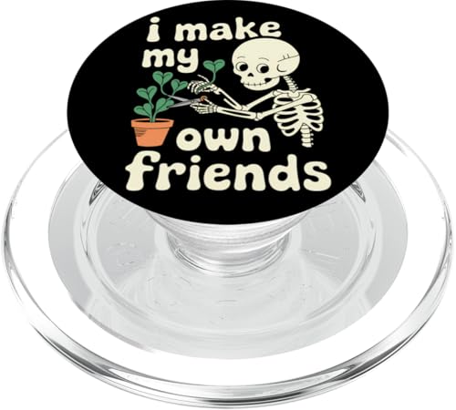 I Make My Own Friends Skelett Pflanze Goth Humor PopSockets PopGrip für MagSafe I Make My Own Friends Skelett Pflanze Goth Humor PopSockets PopGrip für MagSafe von Gartenarbeit Dark Humor Vintage Lustiges Geschenk