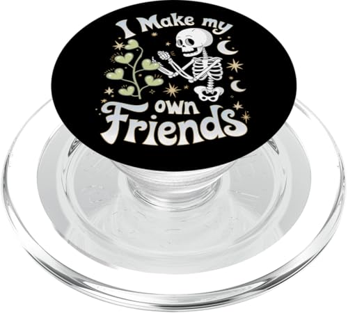 I Make My Own Friends Skelett Pflanze Goth Humor PopSockets PopGrip für MagSafe I Make My Own Friends Skelett Pflanze Goth Humor PopSockets PopGrip für MagSafe von Gartenarbeit Dark Humor Vintage Lustiges Geschenk
