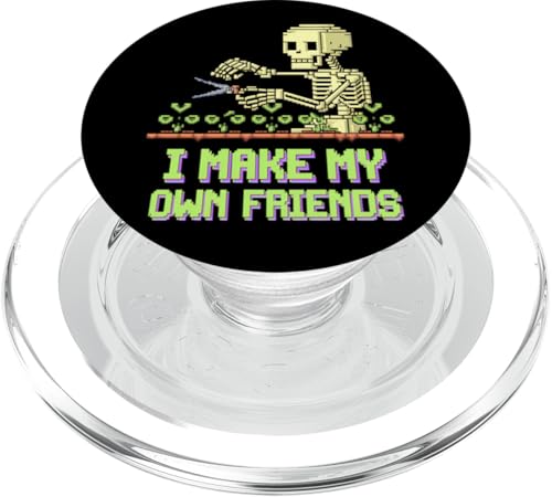 I Make My Own Friends Skelett Pflanze Goth Humor PopSockets PopGrip für MagSafe I Make My Own Friends Skelett Pflanze Goth Humor PopSockets PopGrip für MagSafe von Gartenarbeit Dark Humor Vintage Lustiges Geschenk