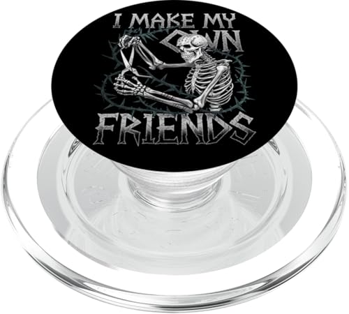 I Make My Own Friends Skelett Pflanze Goth Humor PopSockets PopGrip für MagSafe I Make My Own Friends Skelett Pflanze Goth Humor PopSockets PopGrip für MagSafe von Gartenarbeit Dark Humor Vintage Lustiges Geschenk