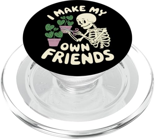 I Make My Own Friends Skelett Pflanze Goth Humor PopSockets PopGrip für MagSafe I Make My Own Friends Skelett Pflanze Goth Humor PopSockets PopGrip für MagSafe von Gartenarbeit Dark Humor Vintage Lustiges Geschenk