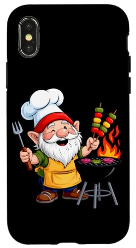 Grillender Zwerg Meister Am Grill Hülle für iPhone X/XS Grillender Zwerg Meister Am Grill Hülle für iPhone X/XS von Gartenzwerg Grillen Sommer Kochspaß