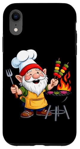 Grillender Zwerg Meister Am Grill Hülle für iPhone XR von Gartenzwerg Grillen Sommer Kochspaß
