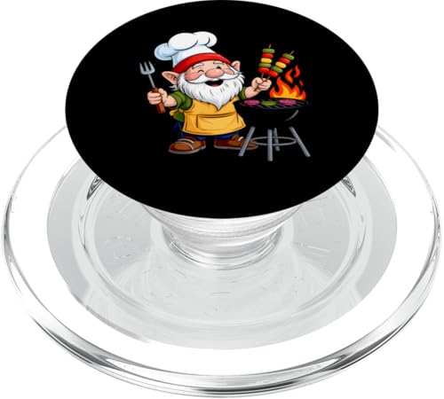 Grillender Zwerg Meister Am Grill PopSockets PopGrip für MagSafe Grillender Zwerg Meister Am Grill PopSockets PopGrip für MagSafe von Gartenzwerg Grillen Sommer Kochspaß