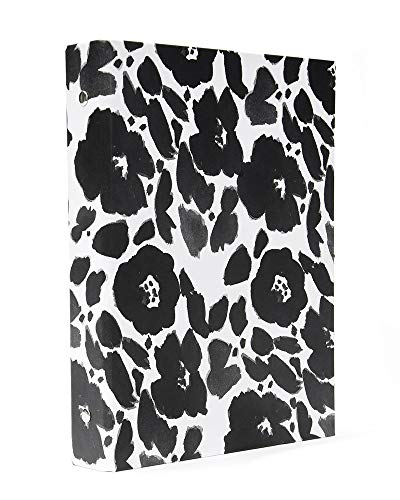 Gartner Studios 23351 Ringbuch mit 3 Ringen, Blumenmotiv, Schwarz/Weiß von Gartner Studios