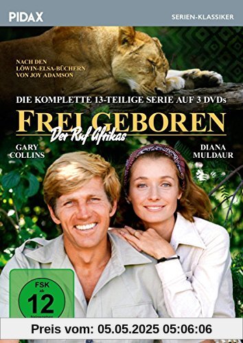 Frei geboren - Der Ruf Afrikas / Die komplette 13-teilige Serie nach den Löwin-Elsa-Büchern von Joy Adamson (Pidax Serien-Klassiker) [3 DVDs] von Gary Nelson