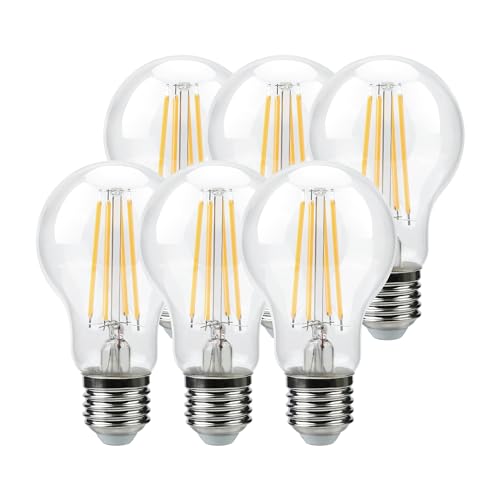 Garza - 6er-Pack LED-Standard-Glühbirne, E27-Fassung, warmes Licht (2700k), 7W, 810 Lumen, 240° Abstrahlwinkel, CRI 80. von Garza