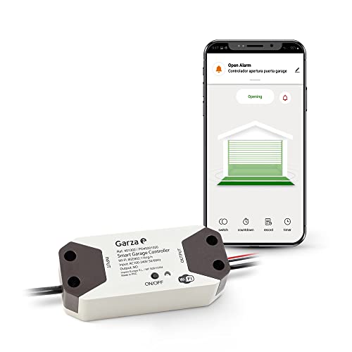 Garza - Intelligente Garagentorsteuerung, Wifi 2.4 Ghz, programmierbar, App und Alexa/Google Sprachsteuerung, weiß Garza - Intelligente Garagentorsteuerung, Wifi 2.4 Ghz, programmierbar, App und Alexa/Google Sprachsteuerung, weiß von Garza
