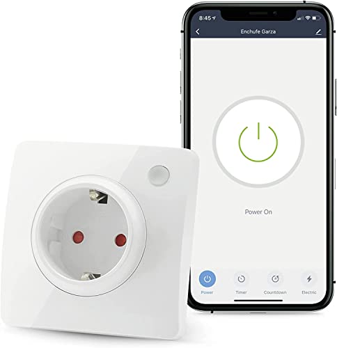 Garza - Smart – Intelligente WLAN-Wandsteckdose, versenkt, programmierbar, 2,4 GHz WLAN, mit Verbrauchszähler, Fernbedienung per App und per Alexa/Google-Sprache, Weiß Garza - Smart – Intelligente WLAN-Wandsteckdose, versenkt, programmierbar, 2,4 GHz WLAN, mit Verbrauchszähler, Fernbedienung per App und per Alexa/Google-Sprache, Weiß von Garza