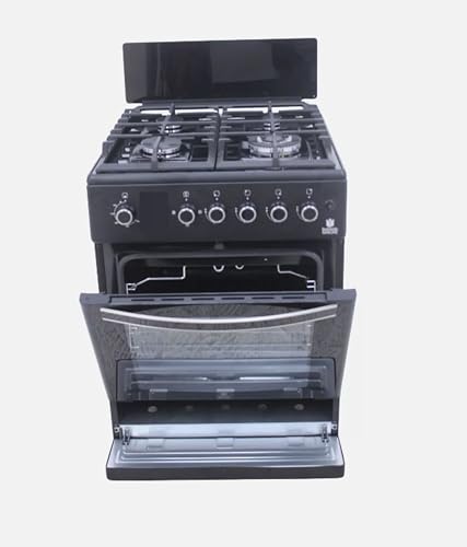 Gasline, Gas Standherd SHGG6060KGGB 60cm, Gasbackofen mit Thermostat, Grill, Umluft, WOK, Schwarz, Erdgas, LPG Gasline, Gas Standherd SHGG6060KGGB 60cm, Gasbackofen mit Thermostat, Grill, Umluft, WOK, Schwarz, Erdgas, LPG von Gasline