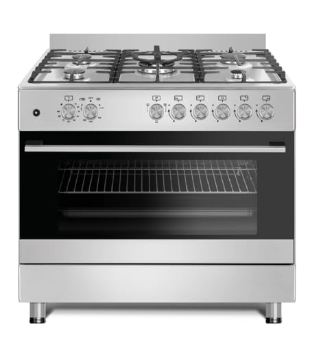 Gasline Gas Standherd 90cm GAG90GOINX Edelstahl Matt, 5 Flammig, Sabaf-Brenner. Gasbackofen mit Grill, elektrische Zündung und Vollzündsicherung Propan/Erdgas Gasline Gas Standherd 90cm GAG90GOINX Edelstahl Matt, 5 Flammig, Sabaf-Brenner. Gasbackofen mit Grill, elektrische Zündung und Vollzündsicherung Propan/Erdgas von Gasline