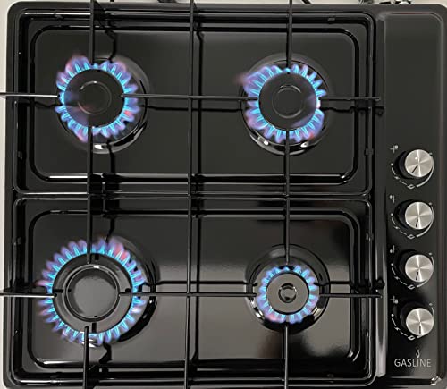 Gasline Gaskochfeld GAB60LPG Tischgerät mit Gummifüßen 4 flammig, schwarz, elektrische Zündung und Zündsicherung, auf Propan/LPG Gasline Gaskochfeld GAB60LPG Tischgerät mit Gummifüßen 4 flammig, schwarz, elektrische Zündung und Zündsicherung, auf Propan/LPG von Gasline