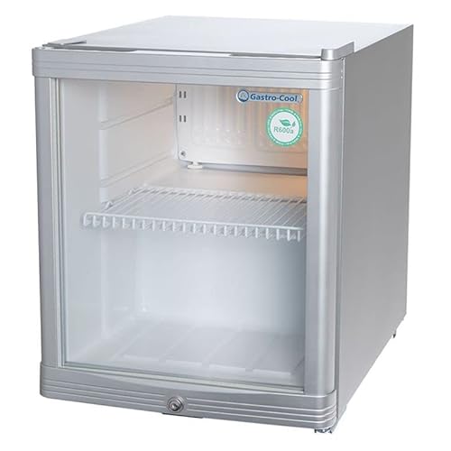 Gastro-Cool Glaskühlschrank, Minikühlschrank, Werbekühlschrank, Theke, Minibar, silber-weiß, GCKW50 Gastro-Cool Glaskühlschrank, Minikühlschrank, Werbekühlschrank, Theke, Minibar, silber-weiß, GCKW50 von Gastro-Cool