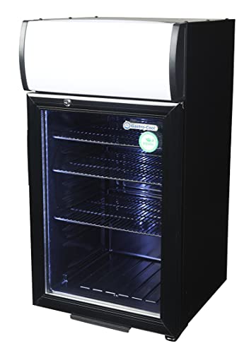 Gastro-Cool - Werbekühlschrank - Theke - schwarz - LED - GCDC50 von Gastro-Cool