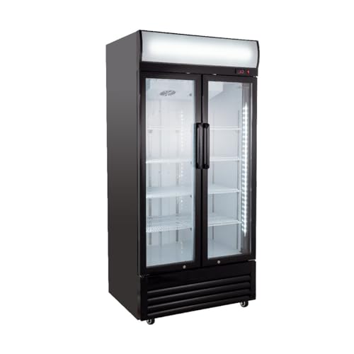 GastroHero Getränkekühlschrank ECO 630 mit Leuchtaufsatz und Klapptüren Gastronomiebedarf GastroHero Getränkekühlschrank ECO 630 mit Leuchtaufsatz und Klapptüren Gastronomiebedarf von GastroHero