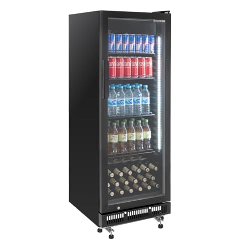GastroHero Getränkekühlschrank GKS-230 I 230 L Getränkekühlschrank mit Glastür & LED I Flaschenkühlschrank abschließbar I Bierkühlschrank 0 bis +8 °C GastroHero Getränkekühlschrank GKS-230 I 230 L Getränkekühlschrank mit Glastür & LED I Flaschenkühlschrank abschließbar I Bierkühlschrank 0 bis +8 °C von GastroHero