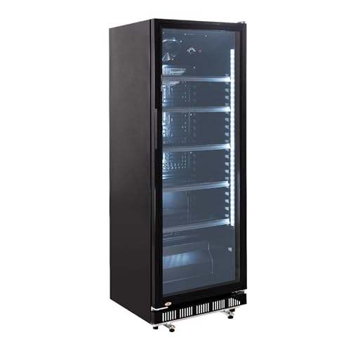GastroHero Getränkekühlschrank GKS-360 I 360 L Getränkekühlschrank mit Glastür & LED I Flaschenkühlschrank abschließbar I Bierkühlschrank 0 bis +8 °C GastroHero Getränkekühlschrank GKS-360 I 360 L Getränkekühlschrank mit Glastür & LED I Flaschenkühlschrank abschließbar I Bierkühlschrank 0 bis +8 °C von GastroHero