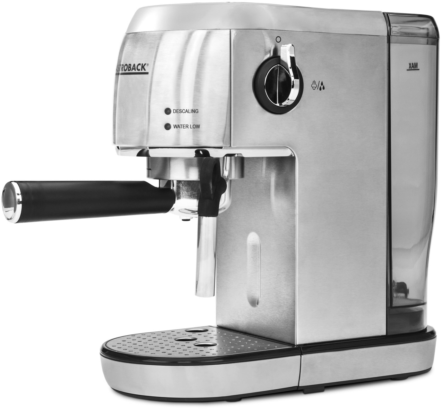 Design Espresso Piccolo Siebträgermaschine edelstahl von Gastroback