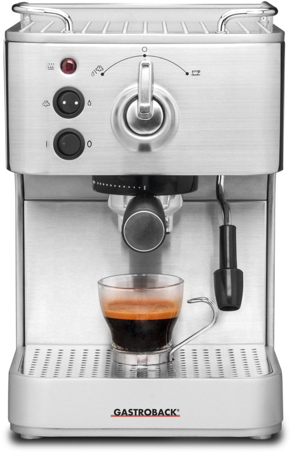 Design Espresso Plus Siebträgermaschine edelstahl von Gastroback