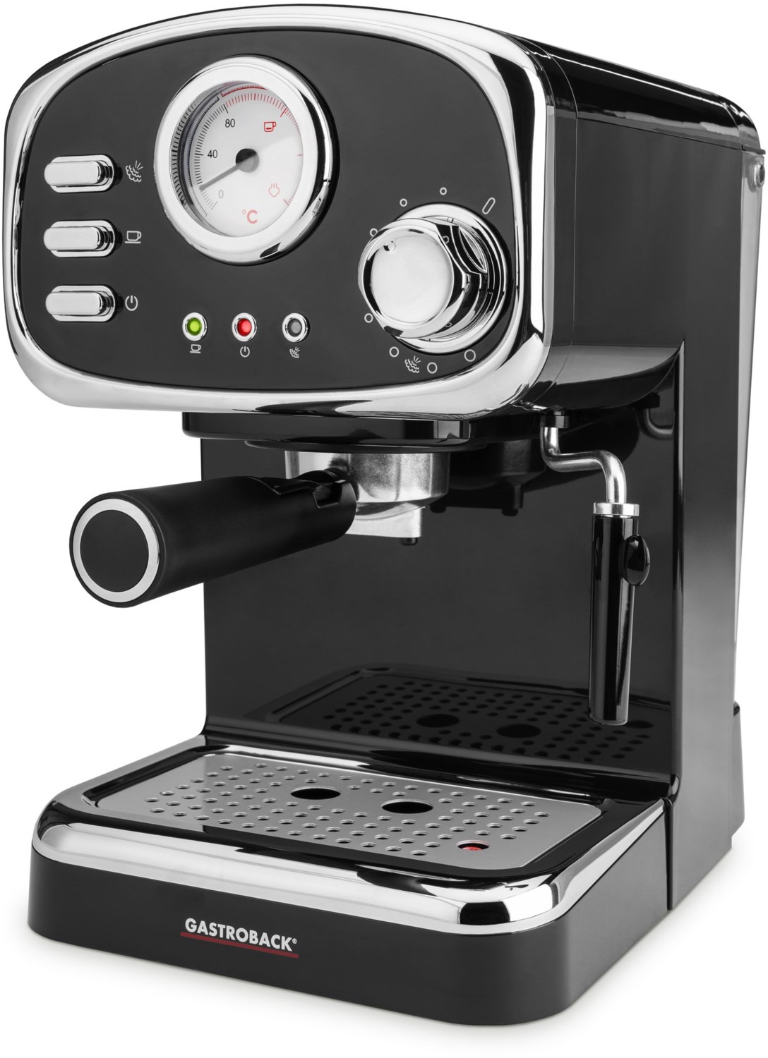 Design Espressomaschine Basic Siebträgermaschine schwarz Design Espressomaschine Basic Siebträgermaschine schwarz von Gastroback