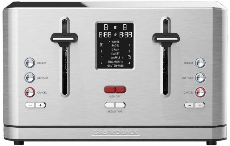 Design Toaster Digital 4S edelstahl von Gastroback