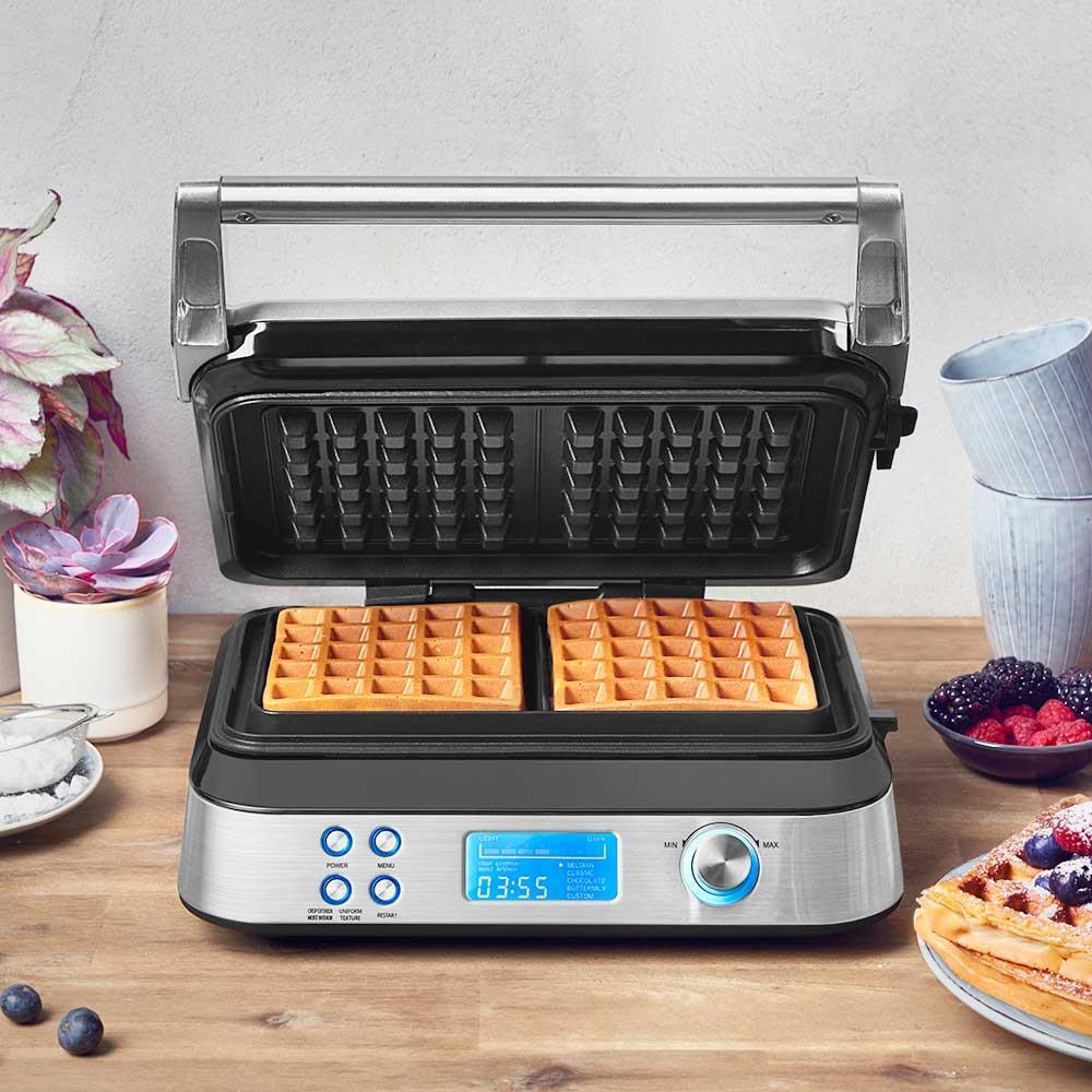 Gastroback ADVANCED CONTROL 2 Waffel(n) Schwarz - Silber 1600 W (42424) von Gastroback