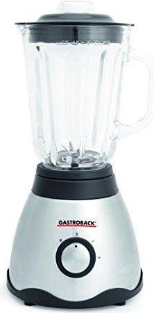 Gastroback Mixer 40999 Vital Edelstahl Schwarz Transparent, 850 W, Glas, 1,5 l, Eiszerkleinerung, 21000 U min, Typ Tischplatte (40999) von Gastroback