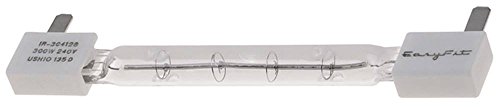 Infrarotlampe 240V 300W Länge 122mm von Gastroteileshop