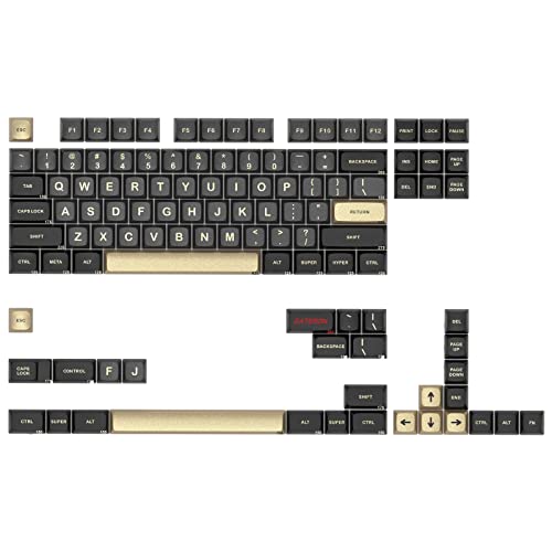 GATERON 112 Tastenkappen, Standardversion, individuelle Höhe, hochwertiges, doppelt eloxiertes Aluminium, CNC, ergonomische mechanische Tastatur von Gateron