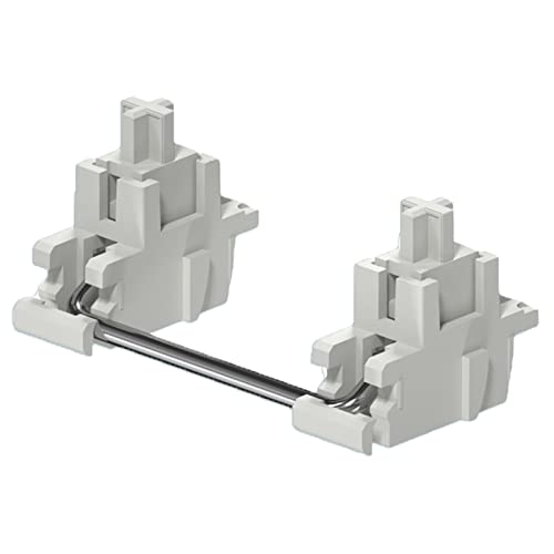 GATERON Plattenmontierter V2-Stabilisator für 60 % mechanische Tastatur-Satellitenschalter, 7U 6,25U 2U (weiß) von Gateron