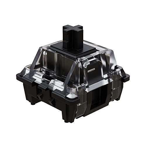 Gateron RGB Optischer mechanischer MX Tastschalter – durchsichtige Oberseite Schwarz schwarz 120 Pcs von Gateron